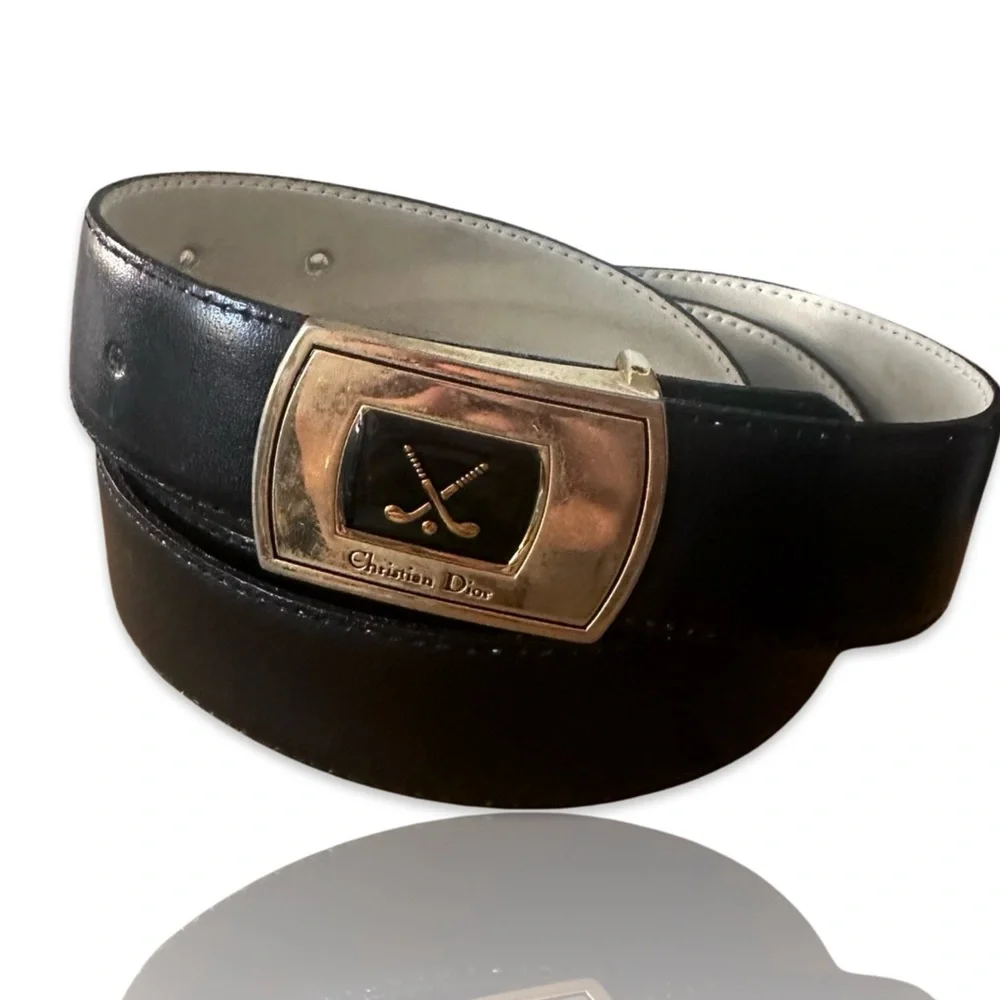 Christian Dior Black Belt 41